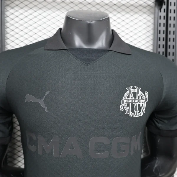 2024/2025 Player Version Olympique de Marseille 125th Anniversary Edition Black Football Jersey 1:1 Thai Quality