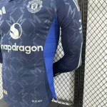 2024/2025 Player Version Manchester United Away Long Sleeve Football Shirt 1:1 Thai Quality