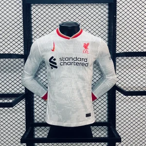 2024/2025 Player Version Liverpool Third Away Long Sleeve Soccer Jersey 1:1 Thai Quality