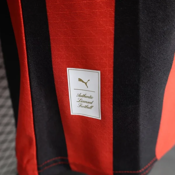 2024/2025 Player Version AC Milan 125th Anniversary Edition Red Long Sleeve Football Shirt 1:1 Thai Quality