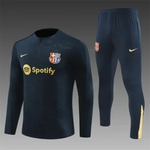 2024/2025 Barcelona Half-Pull Training Royal Blue Jersey Set 1:1 Thai quality