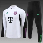 2023/2024 Bayern Half-Pull Training Suit Whtie Football Shirt 1:1 Thai Quality