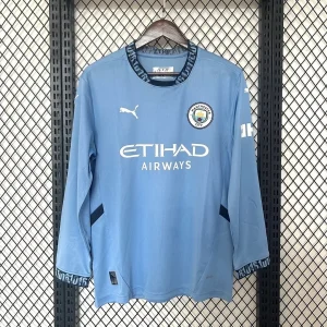 2024/2025 Long sleeve Manchester City Home Football Shirt 1:1 Thai Quality
