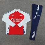 2024/2025 Arsenal Half-Pull Training Suit Red Football Shirt 1:1 Thai Quality
