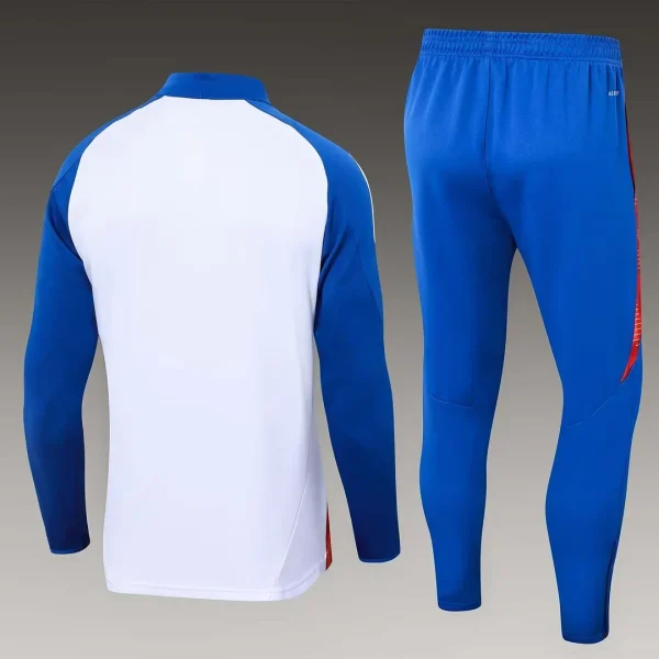 2024/2025 Lyon Half-Pull Training Suit White Football Shirt Set 1:1 Thai Quality