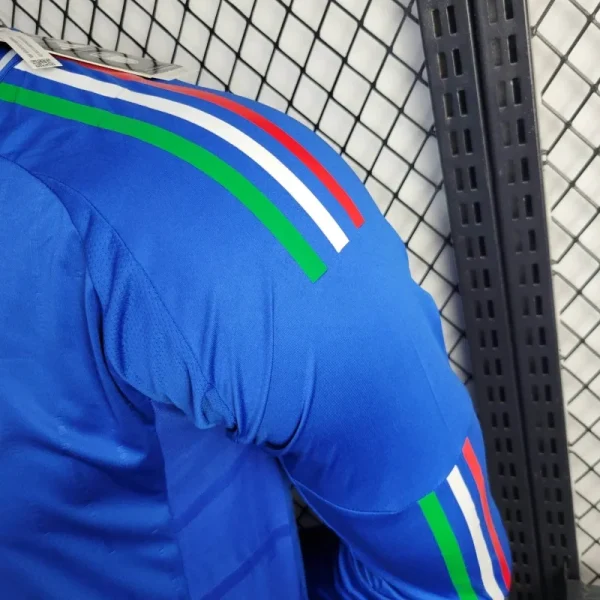 2024 Player Version Long Sleeve Italy Home Soccer Shirt 1:1 Thai Quality