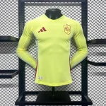 2024 Player Version Spain National Team Away Long Sleeve Football Shirt  1:1 Thai quality