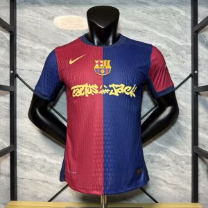 2024/2025 Player Edition Barcelona Family Limited Edition TRAVIS SCOTT Football Shirt 1:1 Thai Quality