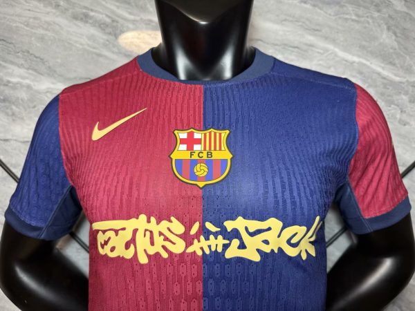 2024/2025 Player Edition Barcelona Family Limited Edition TRAVIS SCOTT Football Shirt 1:1 Thai Quality