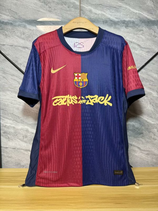 2024/2025 Player Edition Barcelona Family Limited Edition TRAVIS SCOTT Football Shirt 1:1 Thai Quality